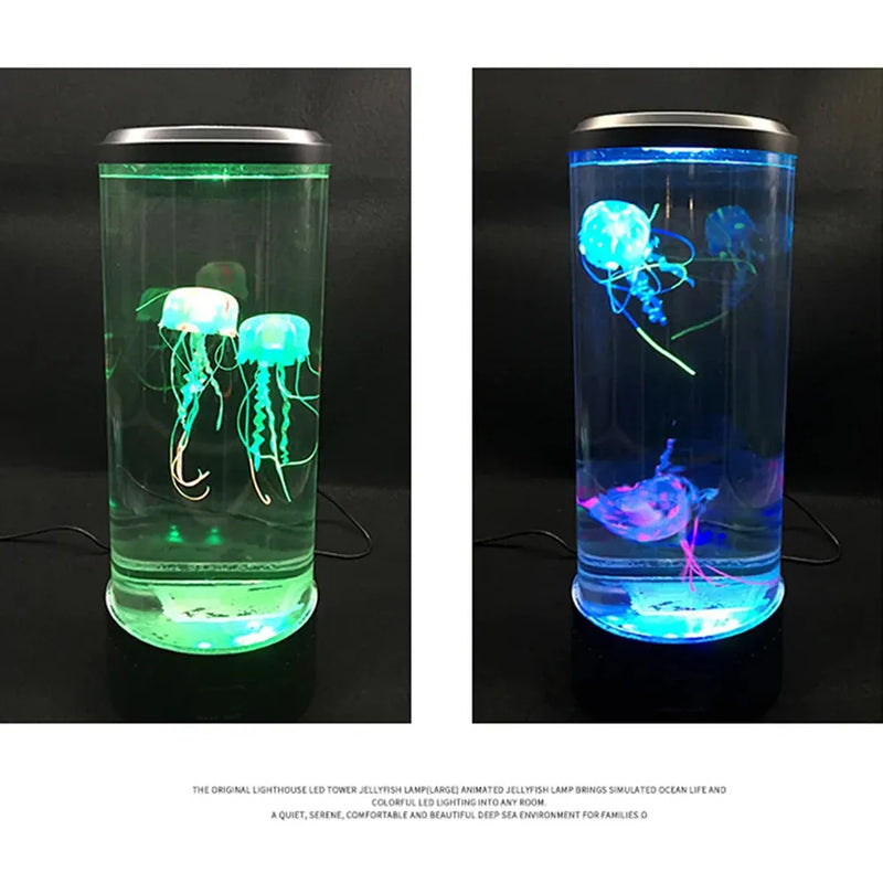 Lâmpada LED Aquário com duas águas-vivas